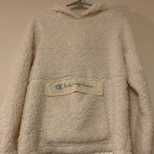 Fuzzy Champion Hoodie With Front Pouch